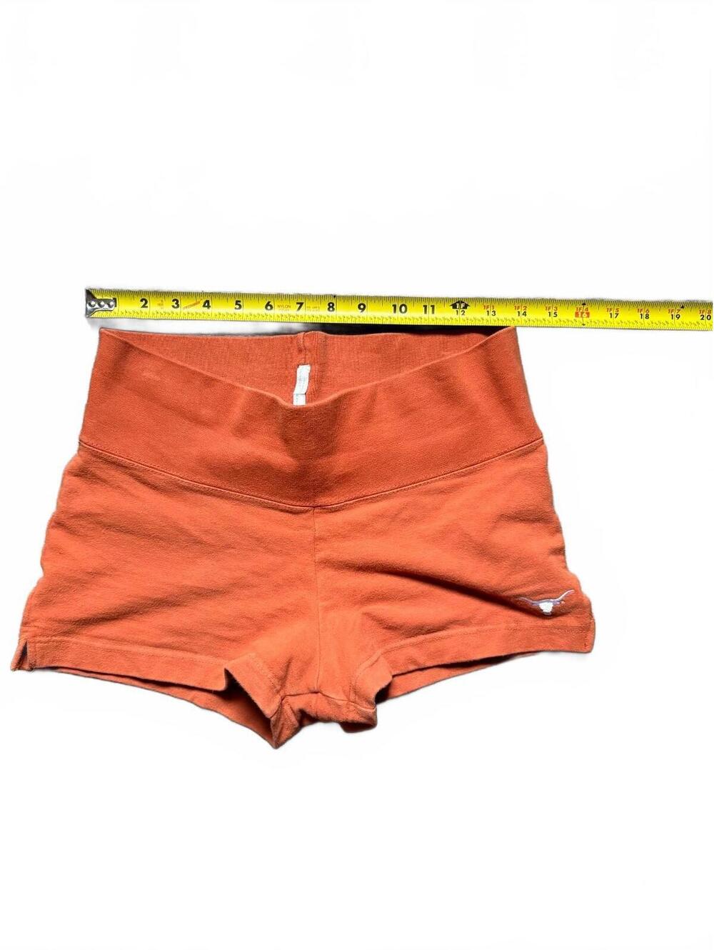 Texas Longhorns Antigua Y2K Shorts S Burnt Orange Foldover Low Rise Mini
